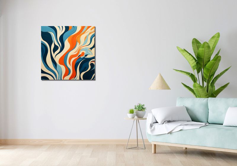 Obraz 70x70cm Oceaniczne Fale zdjęcie 2