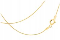 ZŁOTY ŁAŃCUSZEK 45 cm żmijka snake linka pozłacany delikatny SREBRO 925