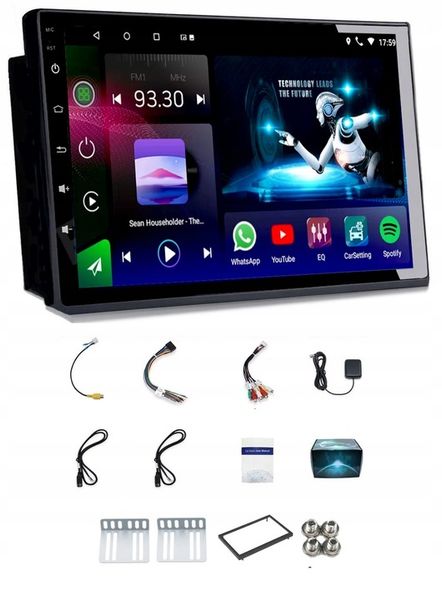 RADIO GPS 2DIN ANDROID AUTO 11 WiFI BT RDS CARPLAY zdjęcie 7