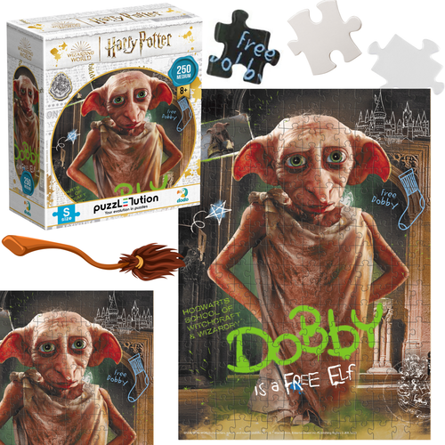 Puzzle ”Harry Potter - Zgredek” 250 Elementów Układanka Dla Dzieci Zestaw na Arena.pl