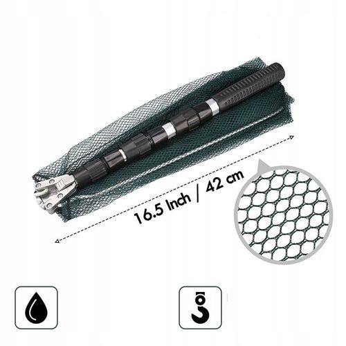 PODBIERAK Wędkarski SIATKA ALUMINIOWY Teleskopowy TRÓJKĄTNY 190cm na Arena.pl