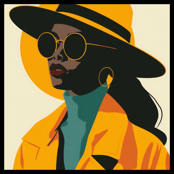 Plakat 40x40cm Żółta Stylowość zdjęcie 2