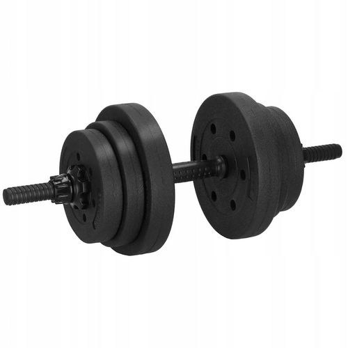 Hantle regulowane bitumiczne zestaw hantli ćwiczeń 2x15kg gryf+ kettle 30kg na Arena.pl