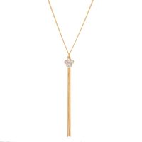 naszyjnik z łańcuszkami i kryształami (c8243au)