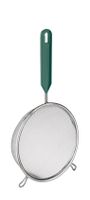 Sitko nierdzewne z rączką 18 cm PRACTICO stal tworzywo zielony ciemny