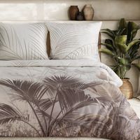 Pościel Premium 160x200 + 2x 70x80 kremowy ogród satyna bawełniana