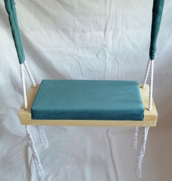 Huśtawka siedzisko na piance TURKUSOWA zdjęcie 3