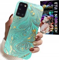 ETUI DO SAMSUNG GALAXY A31 - MARMURKOWE WZORY + SZKŁO HARTOWANE