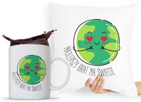 Zestaw Poduszka + Kubek Prezent Brata Braciszka Z Nadrukiem Ze Zdjęciem