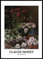 Plakat 50x70cm Design Spring Flowers, Monet Vintage do Salonu