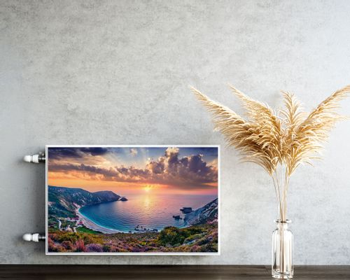 Mata MAGNETYCZNA Kaloryfera Zachód Słońca Pejzaż Morze 100cm x 60cm na Arena.pl