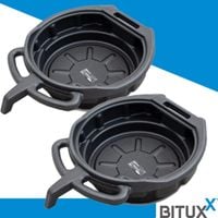 19418 Zestaw 2 mis do spuszczania oleju 10L z kranikiem do warsztatu garażu