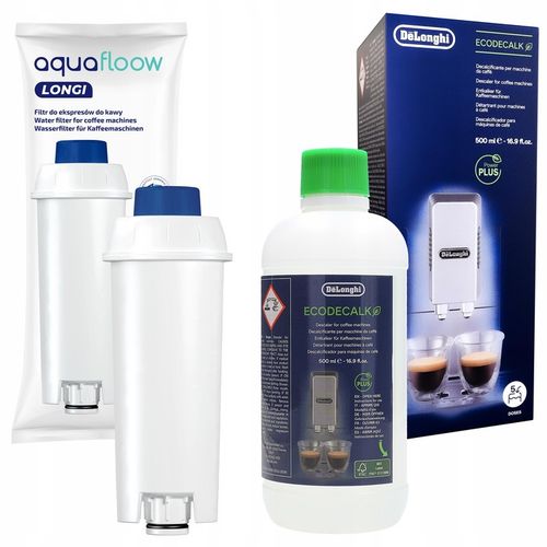 AquaFloow filtr wody do ekspresu Delonghi + odkamieniacz Delonghi 0,5l na Arena.pl