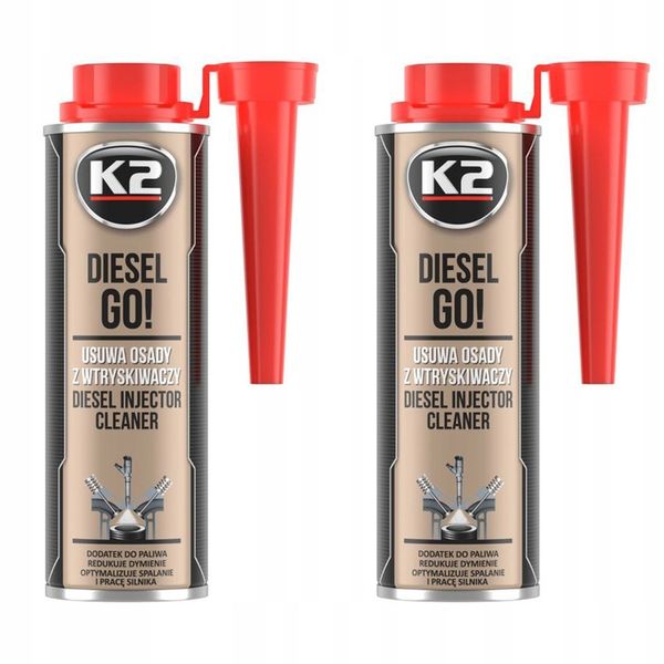 K2 DIESEL GO! - DODATEK DO PALIWA - CZYŚCI WTRYSKI X2 zdjęcie 2