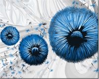 40CM 50CM OBRAZEK ŚCIENNY NIEBIESKI DMUCHAWIEC 2 DRUK PŁÓTNO OBRAZ