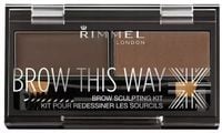 rimmel brow this way paleta do brwi 2w1 002 medium brown 1,3 g