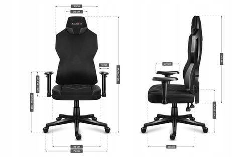 STYLOWY Fotel Gamingowy HUZARO Combat 6.2 Black z Oświetleniem RGB LED na Arena.pl