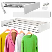 Suszarka Ścienna Składana METALOWA 80cm Wisząca Rozkładana na pranie