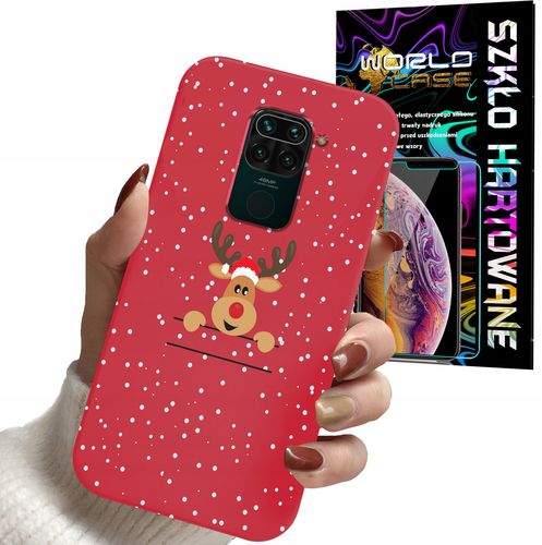ETUI DO XIAOMI NOTE 9 / 9s - ŚWIĄTECZNE WZORY RENIFER MIKOŁAJ + SZKŁO na Arena.pl