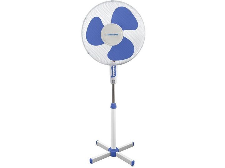WENTYLATOR 16'' STOJĄCY HURRICANE BIAŁO-NIEBIESKI ESPERANZA EHF001WB zdjęcie 3