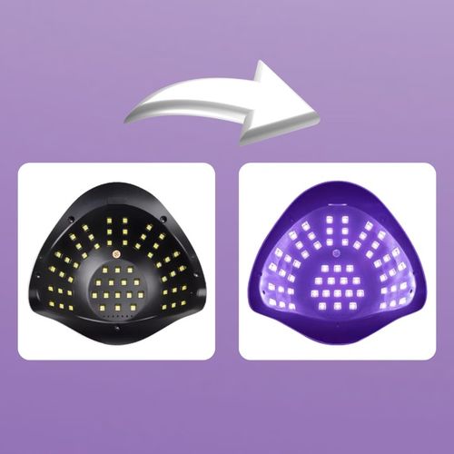 LAMPA UV DO PAZNOKCI LED 180W DO HYBRYD ŻELI MOCNA SUN X7 MAX BIAŁA LCD na Arena.pl