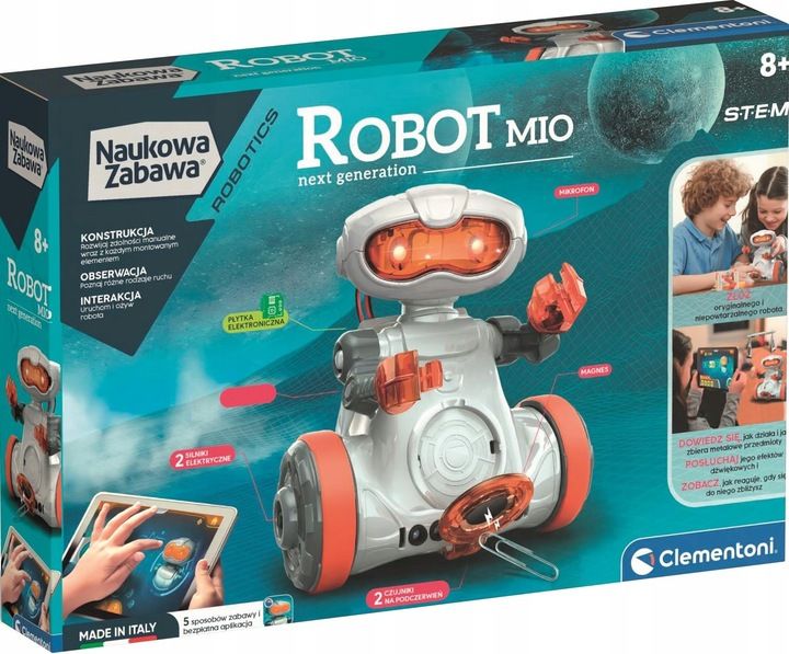 Robot zdalnie sterowany programowanie Robot Mio nowa generacja Clementoni zdjęcie 13