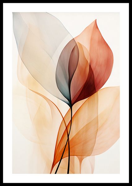 Plakat 40x60cm Eteryczne Liście zdjęcie 3