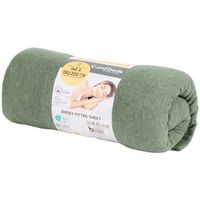 Prześcieradło z dżerseju Comfibeds 140 x 190/200 cm zielone z gumką