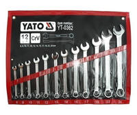 Zestaw kluczy płasko-oczkowych YATO YT-0362 12 el.