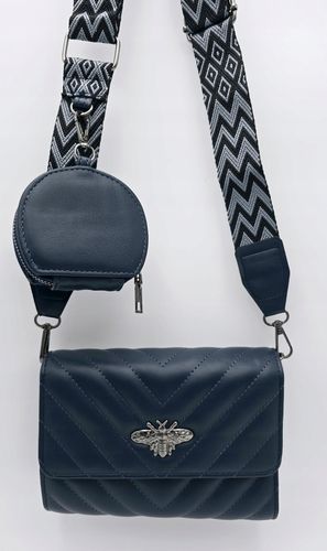 Victoria J. - torebka przeszycia pszczoła pasek BOHO granatowy VJ-942 na Arena.pl