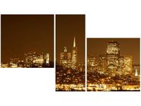 90X50CM WIECZORNE ŚWIATŁA JAMIE MCCAFFREY TRÓJ OBRAZ ŚCIANY