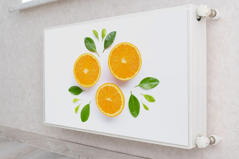 Mata MAGNETYCZNA Na Grzejnik Owoce Soczyste Pomarańcze 100cm x 60cm zdjęcie 4