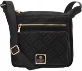 Praktyczna Torebka Damska Monnari Listonoszka Sportowa Torba Logo Czarna