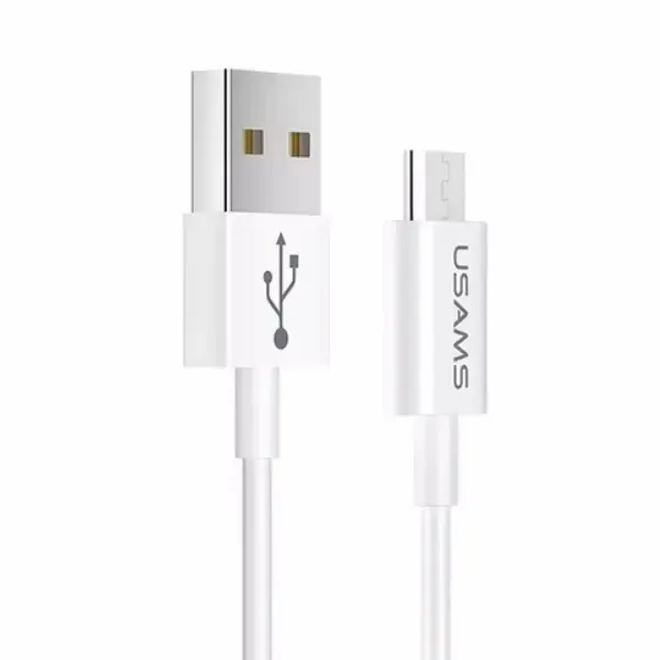 USAMS Kabel U23 microUSB 2A Fast Charge 1m biały zdjęcie 1