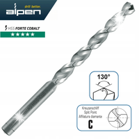 Alpen wiertło kobaltowe do stali nierdzewnej fi 10,5 mm HSS-Co Cobalt FORTE