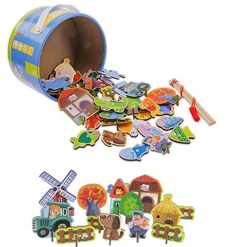 puzzle magnetyczne do łowienia farma zkb-904 na Arena.pl
