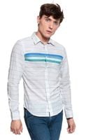 KOSZULA WRANGLER LS 1 PKT SHIRT BEIGE MELANGE W5F11SXA9 S