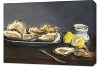 Obraz 70x50cm Oysters, Edouard Manet Vintage do Salonu