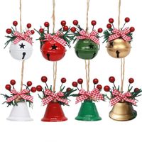 Dzwonki na choinkę zawieszki ozdoby bożonarodzeniowe zestaw 8 sztuk mix