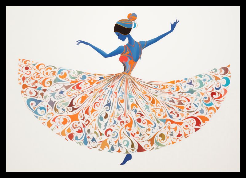 Plakat 42x29,7cm Wirująca Balerina zdjęcie 2