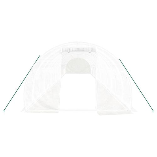 Szklarnia ze stalową ramą, biała, 48 m², 16x3x2 m na Arena.pl