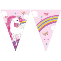 banner girlanda tęczowy jednorożec flagi