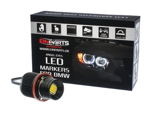 Żarówki LED markery do ringów angel eyes EinParts 160W BMW E87 E39 E60 E61 E63 E64 E65 E66 X3 E83 X5 E53 na Arena.pl