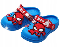 KLAPKI KAPCIE DZIECIĘCE BUTY SANDAŁKI MARVEL SPIDER MAN 27-28