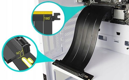 GLOTRENDS Kabel rozszerzający PCIe 4.0 X16 20cm na Arena.pl