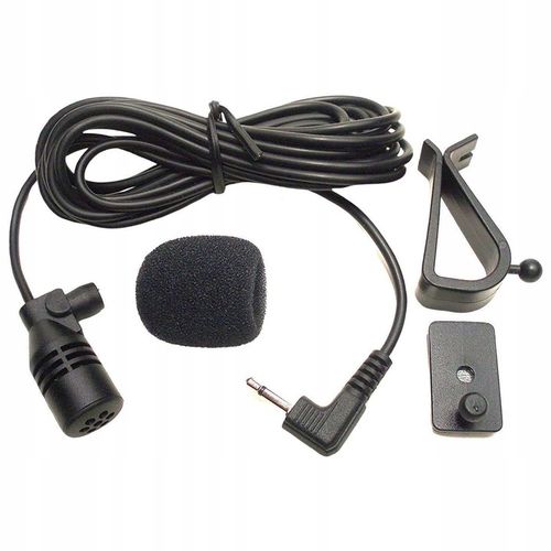 MIKROFON DO RADIA/GPS/DVD SAMOCHODOWY Z KLIPSEM/TAŚMA WTYK 2,5mm KABEL 3 m na Arena.pl