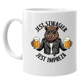 Jest szwagier, jest impreza - kubek na prezent dla szwagra
