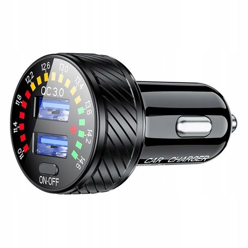 Ładowarka Samochodowa 2 x USB z szybkim ładowaniem 36W QC3.0 Sklep GSM W-WA na Arena.pl