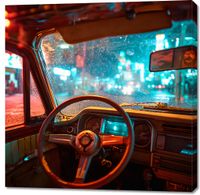 Obraz 100x100cm Nocny Kierowca
