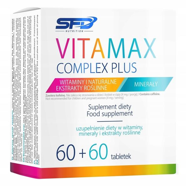 SFD Vitamax Complex Plus 60 + 60 tabletek zdjęcie 3
